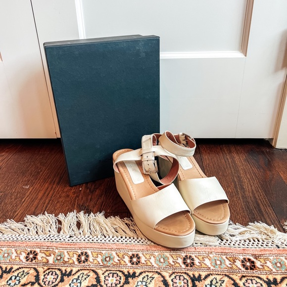 Rachel Comey Juno Wedge Sandal, Size 9.5, Cream/Bone - Picture 6 of 15